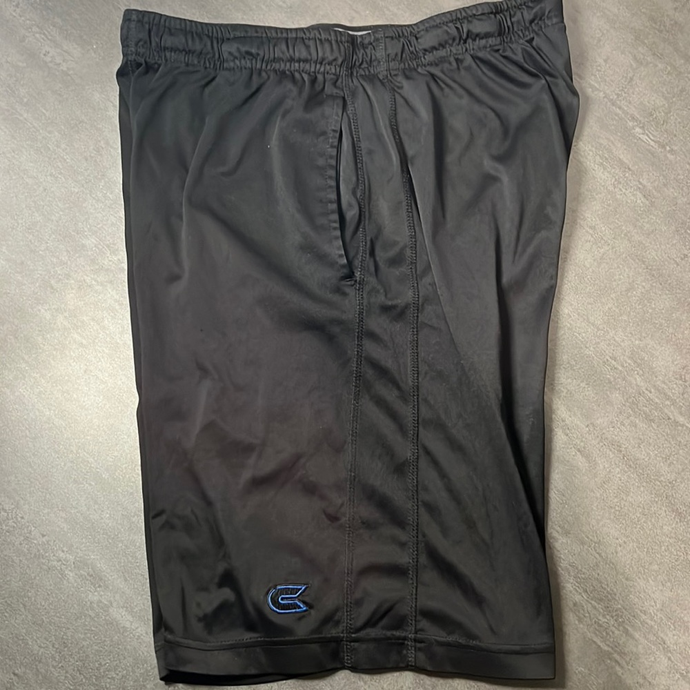 Mens Colosseum Black Dri Fit Training/Athletic Shorts, Size Small